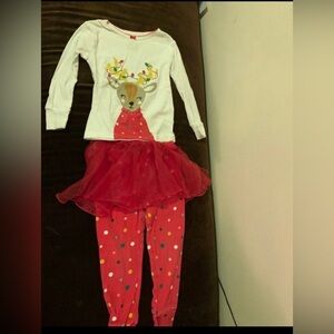 Carter's christmas Reindeer pajamas set